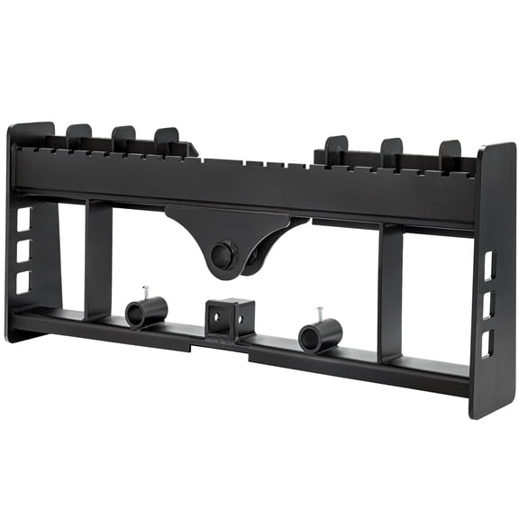 Dextrus 45 in Pallet Fork Frame Attachment, 4000 lb Capacity, with 2 in Receiver Hitch and Spear Sleeves, Fits Most Skid Steer Loaders and Tractors