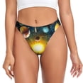 thumbnail image 1 of Balery Space Planet Tangas de Algodón para Mujer con Estampado – Ropa Interior Sexy, Transpirable, G-string-Small, 1 of 6