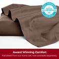 thumbnail image 4 of Mellanni California King Flat Sheet Only, Hotel Luxury Soft Microfiber Top Sheet, 1 Piece, Brown, 4 of 8