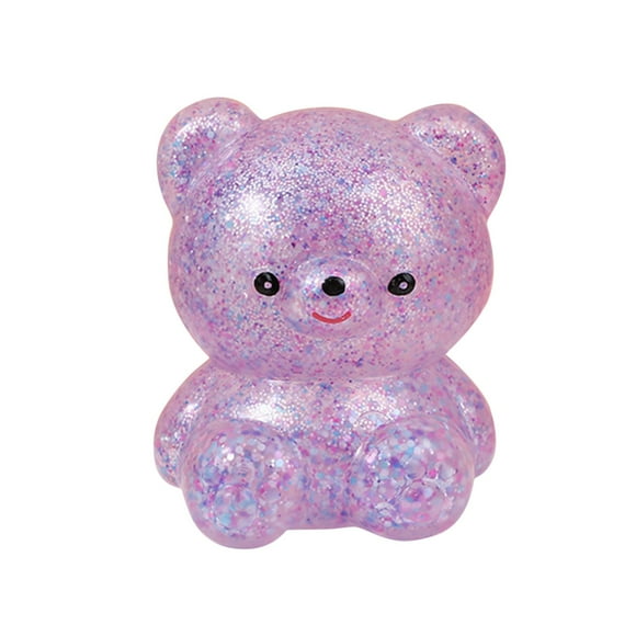 TOPRenddon Bear Squishy Toys Stress Balls for Adults (1PCS) Squeeze Stress Ball Squishy Fidget Toys, Squishy Sugar Ball Stress Relief Toy Party Favors for Kids, Sensory Toys for Autistic Children