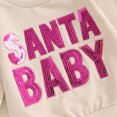 thumbnail image 4 of Toddler Baby Girl Boy Merry Christmas Outfit Sequin Letter Sweatshirt Long Sleeve Sweater Shirt Pullover Top Fall Winter Holiday Clothes, 4 of 8