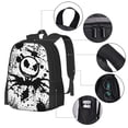 thumbnail image 4 of Jack And Sally Night-Mare Before Christmas Backpack,3d Print Laptop Backpack Lightweight Casual Daypack Bookbag Multi-Function Travel Backpack, 4 of 5