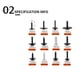thumbnail image 5 of Kenally 120 unids/set guardabarros Universal para coche, 12 tipos de pernos, surtido de tornillos para guardabarros, sujetadores automotrices, piezas de Vehículos, repuestos y accesorios Mis, 5 of 6