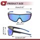 thumbnail image 4 of 1 Set de Gafas de Motociclismo Antirreflejo Tri-Acetato de Celulosa Gafas de Sol para Deportes al Aire Libre para Motocross, Moto de Tierra, ATV Lente Azul Marco Negro y Azul, 4 of 6