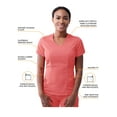 thumbnail image 4 of Adar Pro Modern Athletic Scrub Set For Women - Modern V-Neck Scrub Top & Yoga Jogger Scrub Pants, 4 of 6