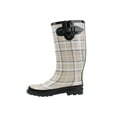 thumbnail image 1 of Starbay Women's Rubber Rain Boots, Beige Plaid, 1 of 3