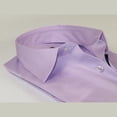 thumbnail image 5 of Men 100% Sateen Cotton Shirt Manschett Quesste Turkey Slim Fit 4010-06 Lilac, 5 of 6