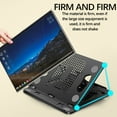 thumbnail image 4 of Latrodar Plastic Tablet Phone Stand Portable Heat Elaborately Made Loading Laptop Stand Black 9.6x8 Inch Home Tools, 4 of 5