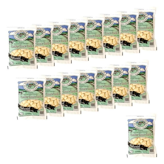Ellsworth Natural Cheddar Cheese Curds, 16OZ, 16 Pack