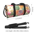 thumbnail image 4 of Easygdp Succulent And Cactus Travel Bag, Camping, Weekend, Carry On Overnight Duffel Bag with Shoulder Strap, 4 of 8