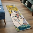 thumbnail image 5 of Country Road Kitchen Runner Rug 2x6 Washable Runners for Hallway Non Slip Abstract Art Oil Painting Pastoral Villas Large Area Rug Indoor Carpet for Bathroom Laundry Entryway Bedroom Living Room, 5 of 9