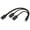 Black-USB, variant on Upgrades Type C to 3 USB Port Hub Heat Resistant Plugs & Plays Multiple Systems Support with Hard braides Cable
