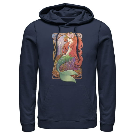 Men's The Little Mermaid Ariel Glam Poster  Pull Over Hoodie
