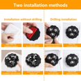 thumbnail image 3 of 8PCS Furniture Casters, 360 Rotating Movable Pulley 3 Steel Ball Casters, Self-Adhesive Casters, Swivel Casters, Small Caster for Trash Cans Boxes Flower Pots, 3 of 5