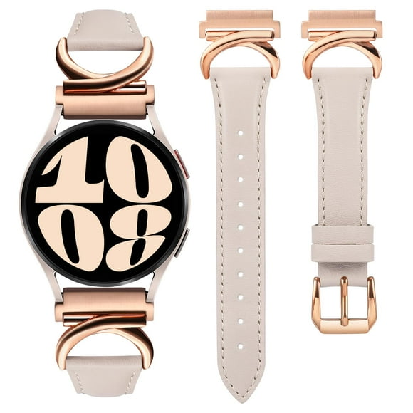 Correa de reloj Minyee Leather compatible con Samsung Galaxy 40 mm