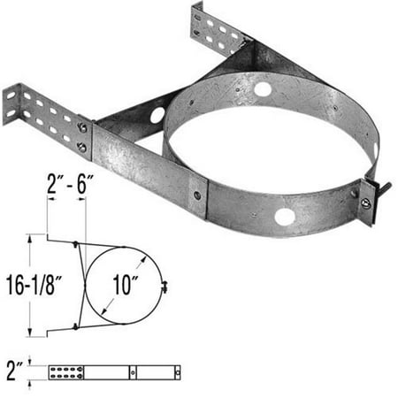 

M&G Dura-Vent 6DP-AWS 9069 6 Inch Dura-Vent Dura-plus Wall Strap- Adjustable