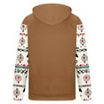 thumbnail image 4 of Penkiiy Men Women Fashion Long Sleeve Hoodie Aztec 3D Print Pullover Sweatshirts M Coffee, 4 of 4