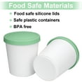 thumbnail image 5 of Reusable Ice Cream Storage Container, 1 Quart Freezer-Safe Tub with Lid for Homemade Sorbet & Gelato, BPA Free & Leak Proof, Green, 5 of 8