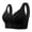 Black, variant on No Sagging Front Snap Fastening Bra for Older Women Breathable Supportive No Underwire Push Up Underwear Brassiere