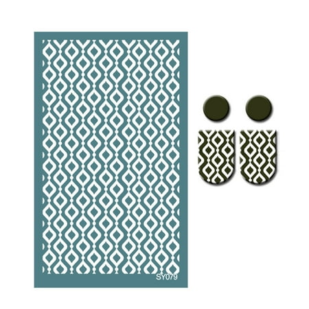 

nbuaila Creative Multi Pattern Relief Earring Mold Ceramic Process DIY Polymer Clay Tool Screen Printing Process Accessories