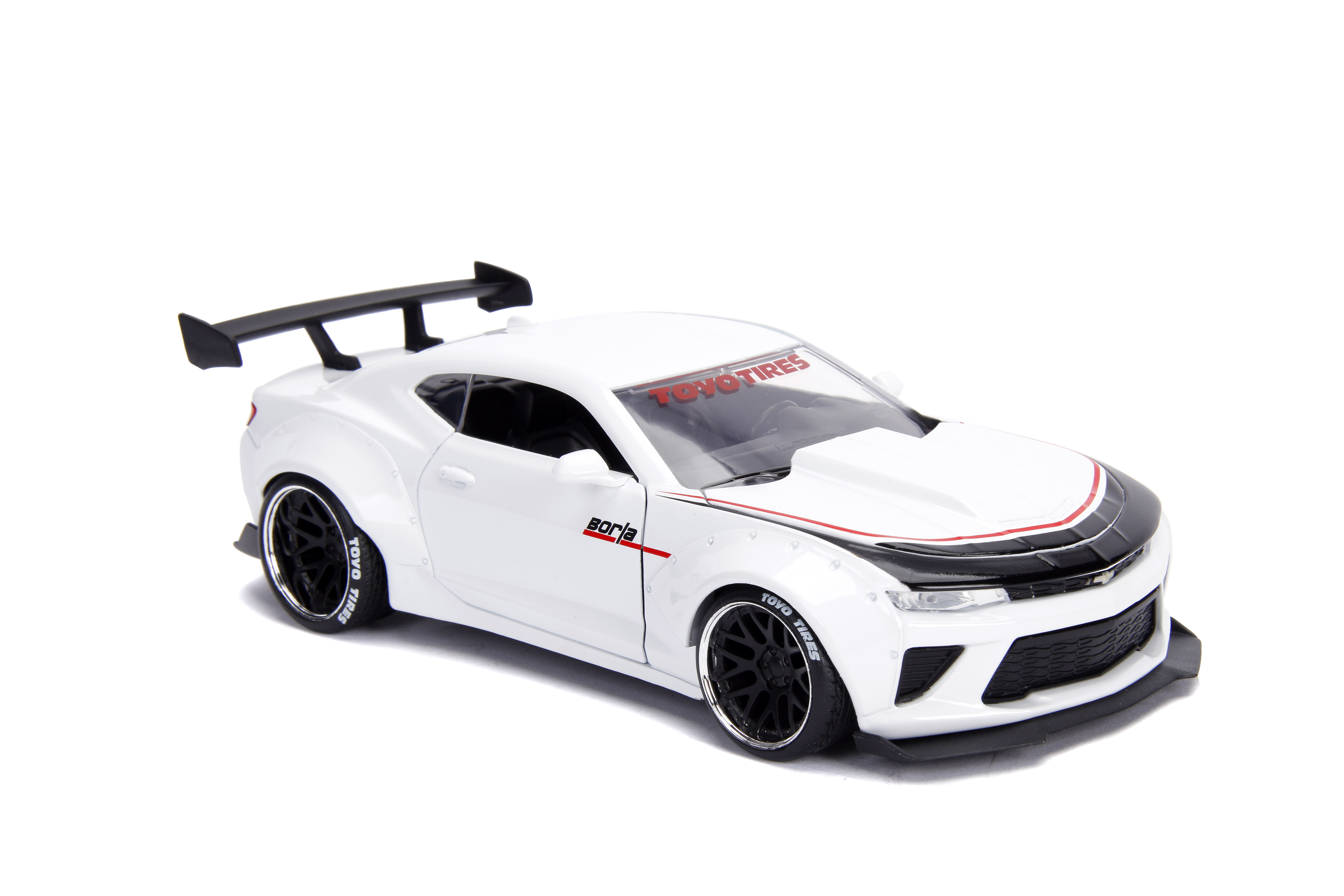 BigTime Muscle 1:24 2016 Chevy Camaro SS Widebody Die-cast Car Silver Play Vehicles(Selections May Vary)