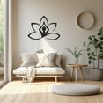 thumbnail image 3 of LaModaHome Zen Yoga Design Metal Wall Art, Serene Meditation Decor Sculpture,Home Relaxation Hanging,Spiritual Yoga Studio Interior Accent,Perfect GiftHome Decoration Gift -15.7"x20.5"/40x52cm, 3 of 5