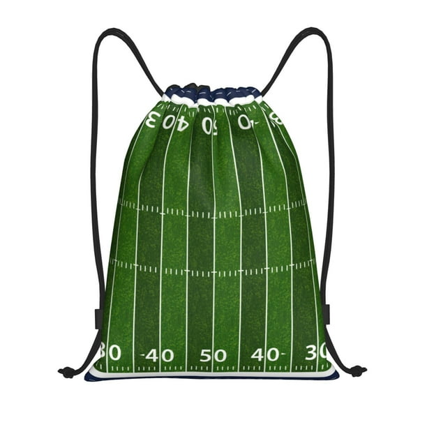 Fotbe American Football Field Bolsa Mochila con Cordón Estampada, Bolsa de Gimnasio Deportiva, Bolsa Cinch, Bolsa con Cordón para Hombres y Mujeres-Medium