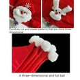 thumbnail image 5 of Light Up Christmas Santa Hat Unisex Comfortable Red and White Adult & Teenagers Christmas Hat for Festival Holiday Party, 5 of 8