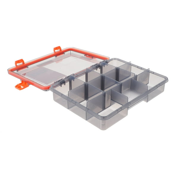 2 Pcs Portable Fishing Gear Storage Box Multiple Grids Accessories Organizer