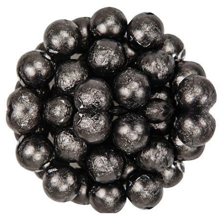 Wrapped Chocolate Balls - Black Foil Wrapped Milk Chocolate Balls, (10 Pounds)