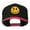 Black Pink, variant on Smile Face Embroidered Two Tone Cap - Natural Black OSFM