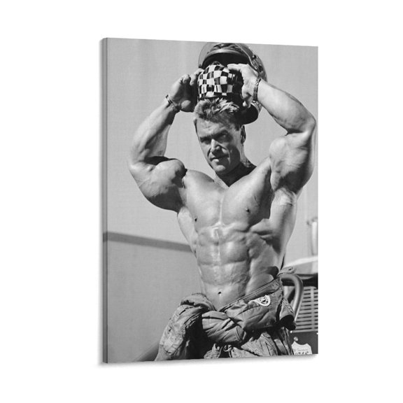 Lee Priest Bodybuilder Fitness Art Poster 9 Canvas Wall Art Print For Room Aesthetic And Decor Poster For Bedroom Living Room Bathroom Kitchen Office Decor