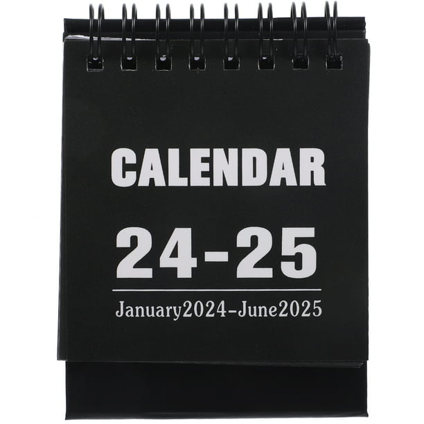 Mini calendario de escritorio 2024, calendario pequeño de mesa, calendario de mesa pequeño, adorno, calendario de oficina en casa