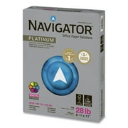 Navigator NPL1128 99 Bright 28 lbs. Bond Weight 8.5 in. x 11 in. Platinum Paper - White (500/Ream)