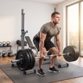 thumbnail image 5 of ZENY Adjustable Squat Rack Stand with Spotter Arms Barbell Holder Home Gym Gray, 5 of 19