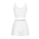 thumbnail image 4 of Puntoco Conjunto informal de dos piezas para mujer, camiseta sin mangas, pantalones cortos, primavera y verano Puntoco Puntoco-4034, 4 of 9