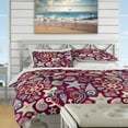 thumbnail image 4 of Designart 'Purple Sea Shells' Coastal Duvet Cover Set, 4 of 4