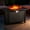 Rectangle-Brown Metal, variant on Giantfurnni 30" Propane Fire Pit Table with Lid, Outdoor Wicker 50,000 BTUs Square Gas Fire Pit Table with Lava Rocks for Balcony Porch Deck