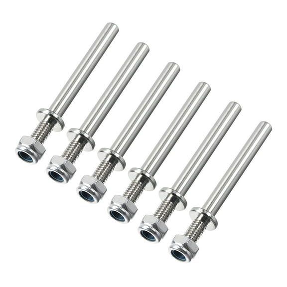 5/32 Inch Diameter X 1.7 Inch Length Landing Gear Steel Axle Shaft Drive Axle for RC Airplane - 6PCS