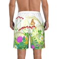 thumbnail image 3 of Naloa Plants and Insects Men's Beach Shorts, Surfing shorts, Swim trunks, Quick Dry Swim Trunks for Surfing Beach Fun - 3X-Large, 3 of 9