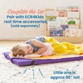 thumbnail image 5 of ECR4Kids SoftZone Rainbow Rest Time Mat with Name Tag, Sleeping Pad, Purple, 5-Piece, 5 of 9
