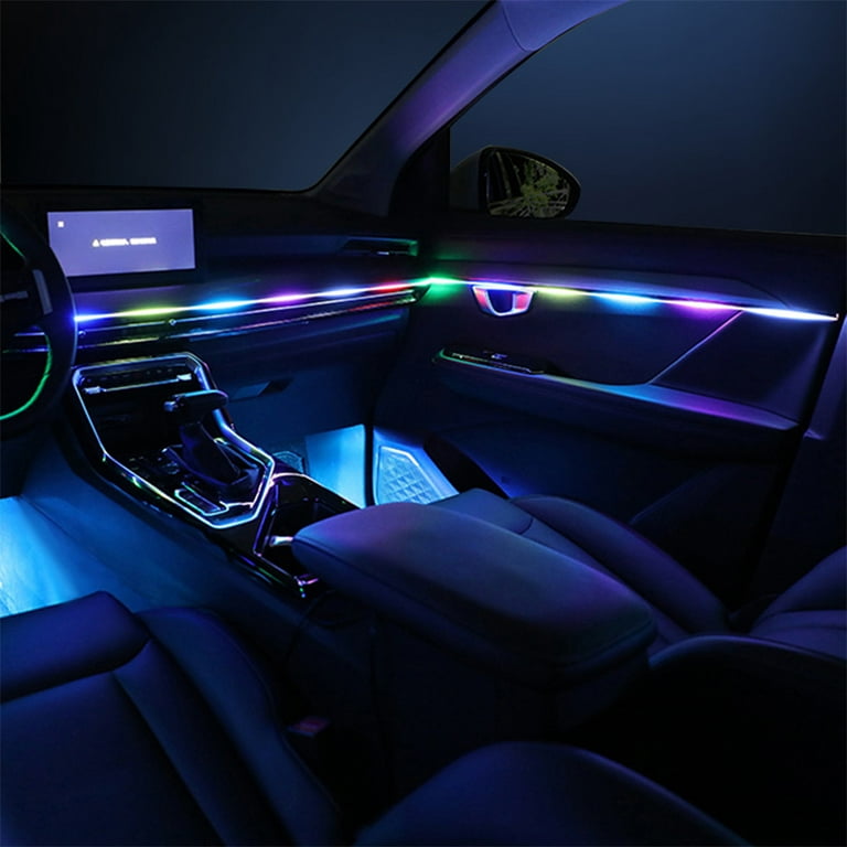 RGB Symphony Car Atmosphere Interior LED Acrylic Guide Fiber Optic Ambient Light, Size: 18 in, Other