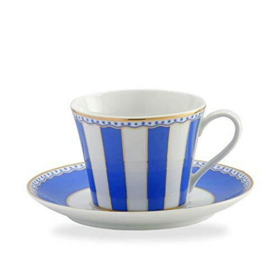 Noritake Carnivale Teacup  Saucer Blue