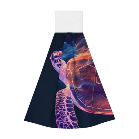 

Wukai Abstract Line Turtle Print Kitchen Towels Quick Dry Washcloths Coral Velvet Dishtowels Multipurpose Reusable Cloths Soft Tea Absorbent Cleaning Cloths