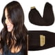 thumbnail image 1 of Goo Goo Extensiones de cabello con cinta adhesiva de cabello humano 2 marrón oscuro, 20 pulgadas, 50 g, 20 unidades de extremos gruesos, cinta recta sin costuras en cinta invisible en extensiones de c, 1 of 1