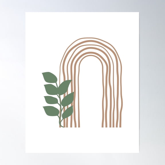 Rainbow Boho Style Poster Wall Art, Modern Wall Decor For Living Room Bedroom, 8x12 UNFRAMED