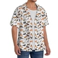 thumbnail image 2 of Yiaed Horse Print Mens Casual Wrinkle Free Shirts Short Sleeve Button Down Summer Stretch Dress Shirt-X-Large, 2 of 5