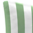 thumbnail image 6 of Jordan Manufacturing 23.5" x 24" Awning Cucumber Green Stripe Square Tufted Outdoor Deep Seat Chair Back Cushion with Fabric Button, 6 of 10
