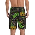 thumbnail image 4 of Lsque Carnival Mardi Gras3 Mens Sleep Pajama Shorts,Short Pajama Pants, Cotton Ultra-Soft Knit-Medium, 4 of 9