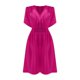 thumbnail image 4 of Falda con pliegues y protección solar para mujer - Cuello en V, manga corta, poliéster estampado, vestido informal de verano S-XXL, 4 of 4